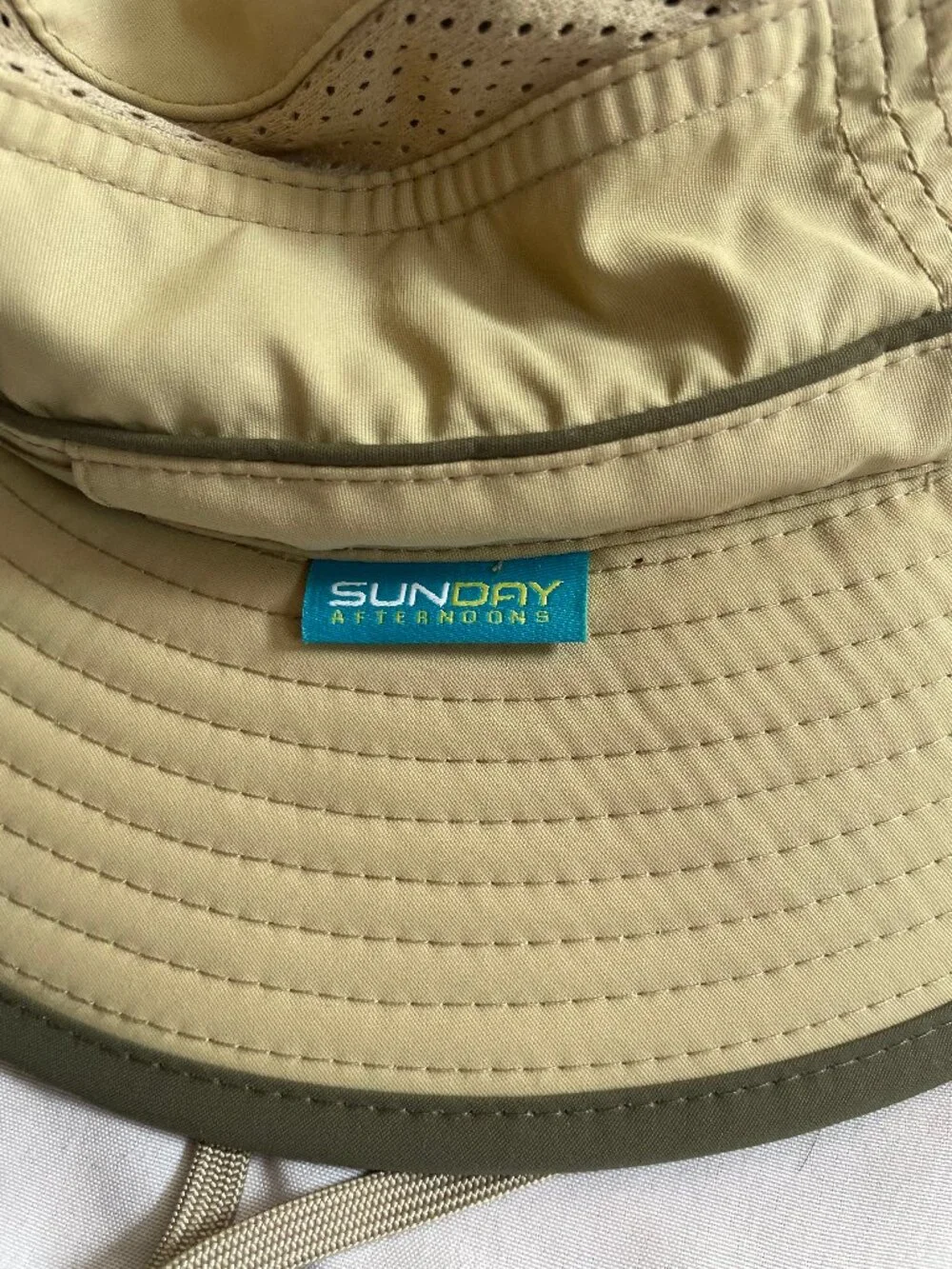 Kids Hat - Sunday Afternoons, Sun Hat - UPF 50+, Size L (5-12 yrs), Tan NWT